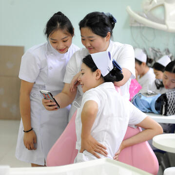 China dental students
